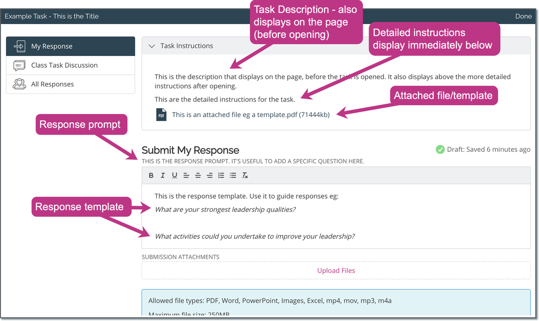 Adding Content to Pages and Sections - Tasks2